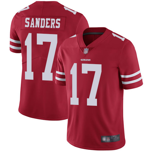 Nike 49ers #17 Emmanuel Sanders Red Team Color Youth Stitched NFL Vapor Untouchable Limited Jersey