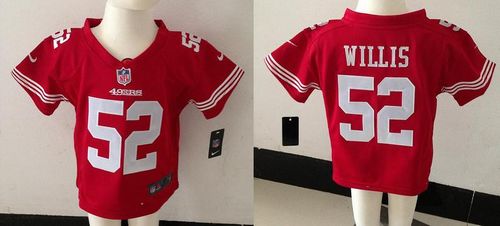 Toddler Nike 49ers #52 Patrick Willis Red Team Color Stitched NFL Elite Jersey