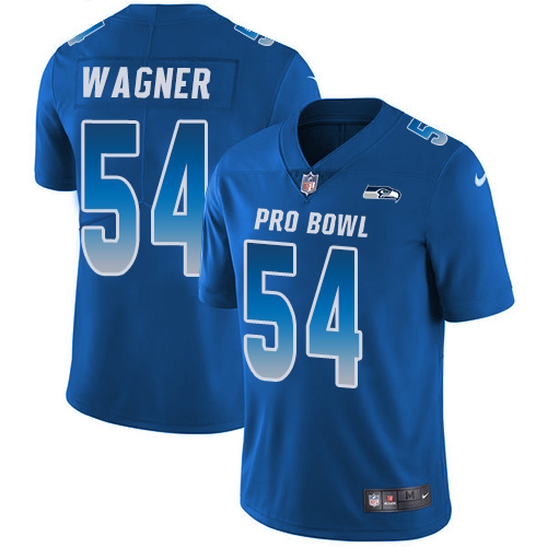 Nike Seahawks #54 Bobby Wagner Royal Youth Stitched NFL Limited NFC 2018 Pro Bowl Jersey