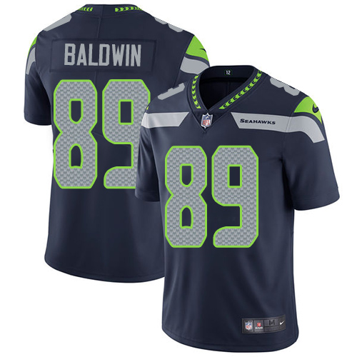 Nike Seahawks #89 Doug Baldwin Steel Blue Team Color Youth Stitched NFL Vapor Untouchable Limited Jersey