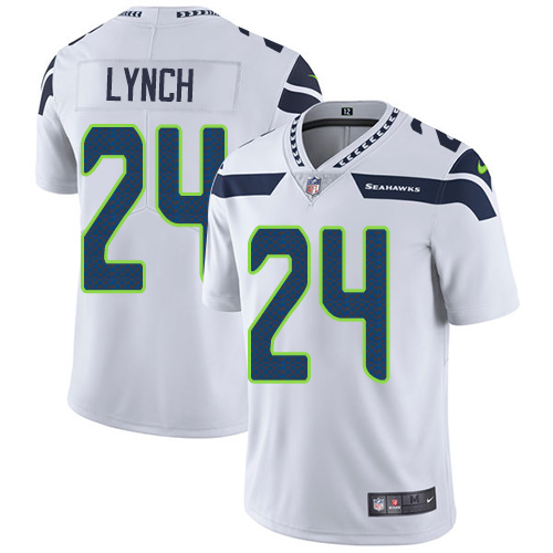 Nike Seahawks #24 Marshawn Lynch White Youth Stitched NFL Vapor Untouchable Limited Jersey