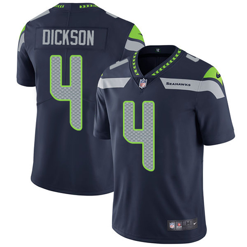 Nike Seahawks #4 Michael Dickson Steel Blue Team Color Youth Stitched NFL Vapor Untouchable Limited Jersey