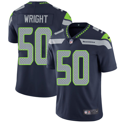 Nike Seahawks #50 K.J. Wright Steel Blue Team Color Youth Stitched NFL Vapor Untouchable Limited Jersey