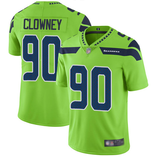 Nike Seahawks #90 Jadeveon Clowney Green Youth Stitched NFL Limited Rush Jersey