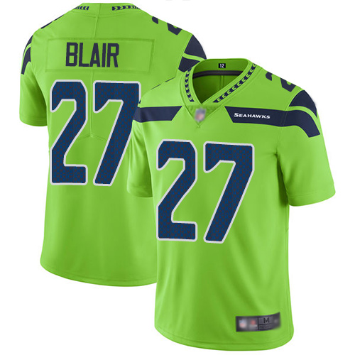 Nike Seahawks #27 Marquise Blair Green Youth Stitched NFL Limited Rush Jersey