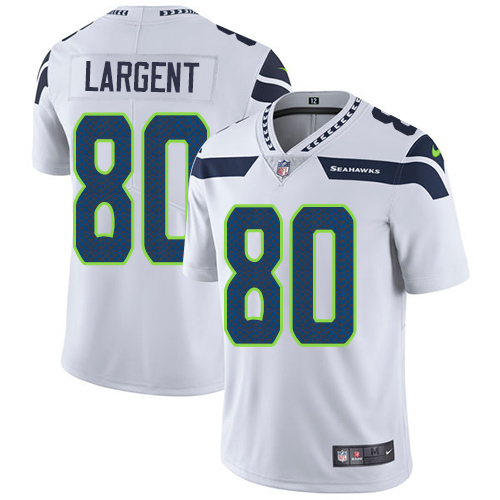 Nike Seahawks #80 Steve Largent White Youth Stitched NFL Vapor Untouchable Limited Jersey
