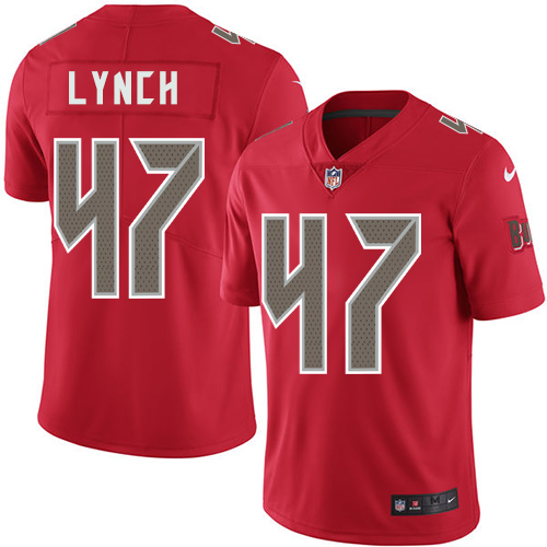 Nike Buccaneers #47 John Lynch Red Youth Stitched NFL Limited Rush Jersey