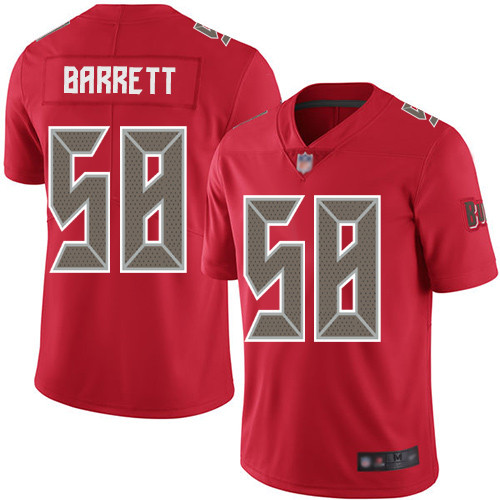 Nike Buccaneers #58 Shaquil Barrett Red Youth Stitched NFL Limited Rush Jersey