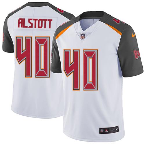 Nike Buccaneers #40 Mike Alstott White Youth Stitched NFL Vapor Untouchable Limited Jersey