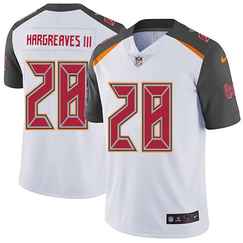 Nike Buccaneers #28 Vernon Hargreaves III White Youth Stitched NFL Vapor Untouchable Limited Jersey