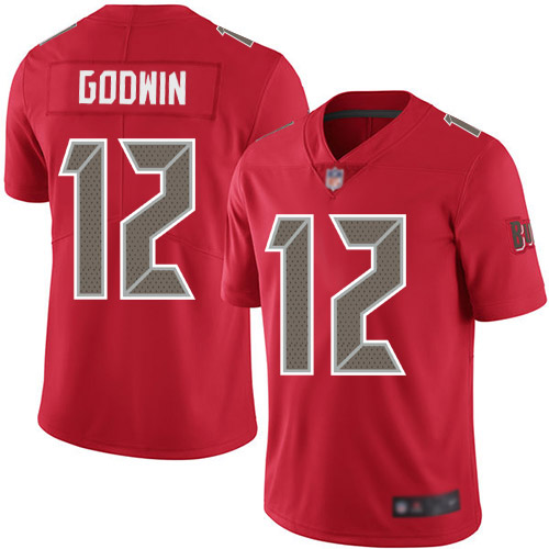 Nike Buccaneers #12 Chris Godwin Red Youth Stitched NFL Limited Rush Jersey