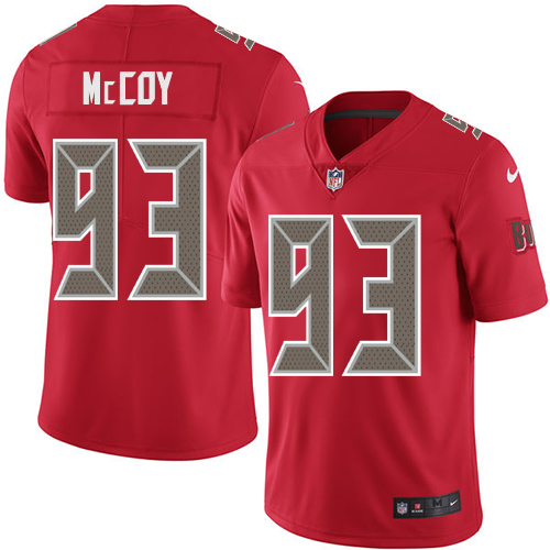 Nike Buccaneers #93 Gerald McCoy Red Youth Stitched NFL Limited Rush Jersey