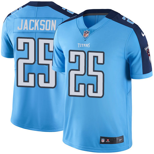 Nike Titans #25 Adoree' Jackson Light Blue Youth Stitched NFL Limited Rush Jersey