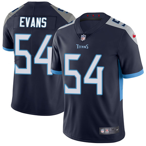 Nike Titans #54 Rashaan Evans Navy Blue Team Color Youth Stitched NFL Vapor Untouchable Limited Jersey
