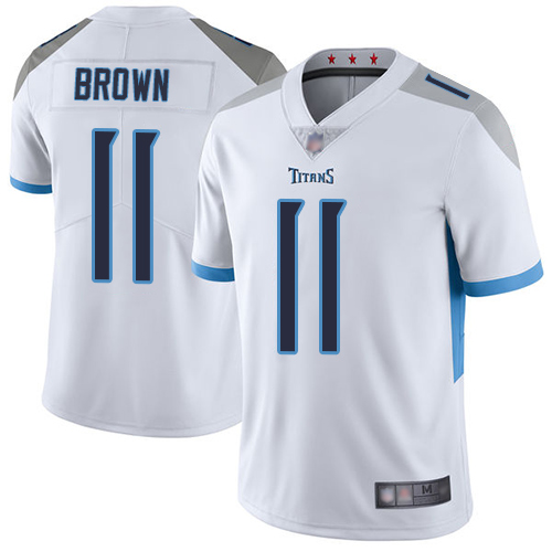 Nike Titans #11 A.J. Brown White Youth Stitched NFL Vapor Untouchable Limited Jersey