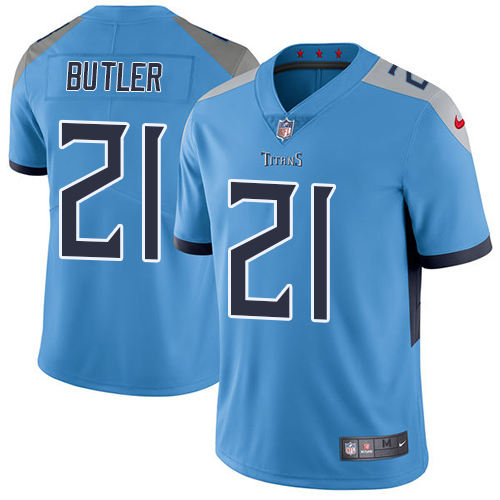 Nike Titans #21 Malcolm Butler Light Blue Alternate Youth Stitched NFL Vapor Untouchable Limited Jersey