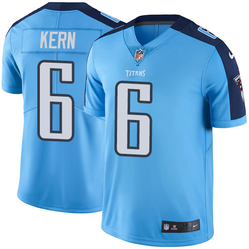 Nike Titans #6 Brett Kern Light Blue Youth Stitched NFL Limited Rush Jersey
