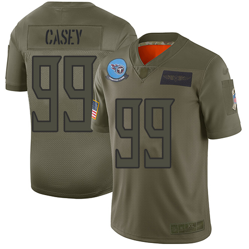 Nike Titans #99 Jurrell Casey Camo Youth Stitched NFL Limited 2019 Salute to Service Jersey