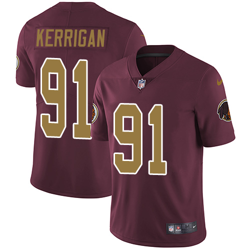Nike Redskins #91 Ryan Kerrigan Burgundy Red Alternate Youth Stitched NFL Vapor Untouchable Limited Jersey
