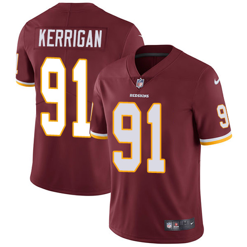 Nike Redskins #91 Ryan Kerrigan Burgundy Red Team Color Youth Stitched NFL Vapor Untouchable Limited Jersey