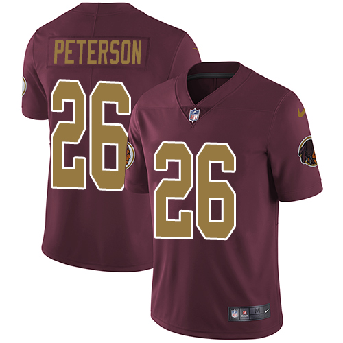 Nike Redskins #26 Adrian Peterson Burgundy Red Alternate Youth Stitched NFL Vapor Untouchable Limited Jersey