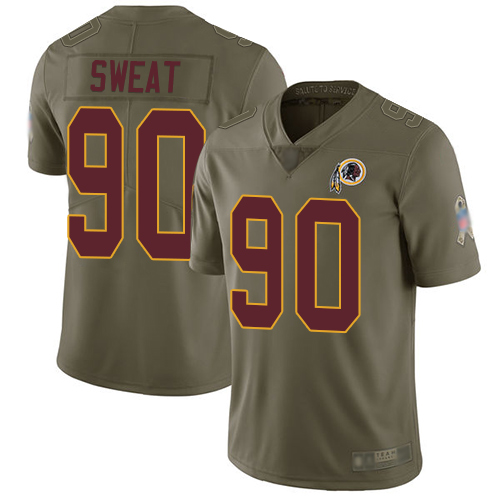 Nike Redskins #90 Montez Sweat Olive Youth Stitched NFL Limited 2017 Salute to Service Jersey