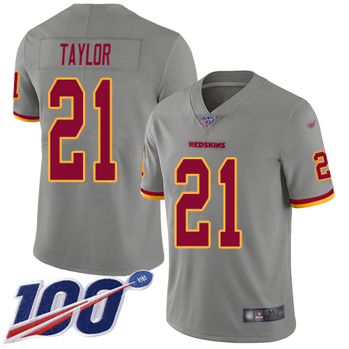 Nike Redskins #21 Sean Taylor Gray Youth Stitched NFL Limited Inverted Legend 100th Season Jersey