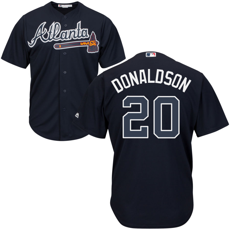Braves #20 Josh Donaldson Navy Blue Cool Base Stitched Youth MLB Jersey