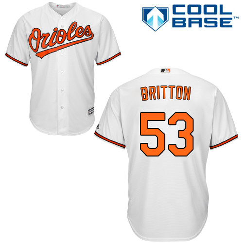 Orioles #53 Zach Britton White Cool Base Stitched Youth MLB Jersey