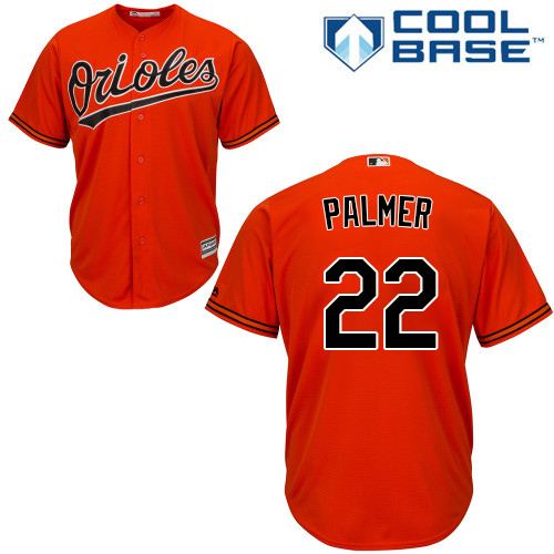 Orioles #22 Jim Palmer Orange Cool Base Stitched Youth MLB Jersey