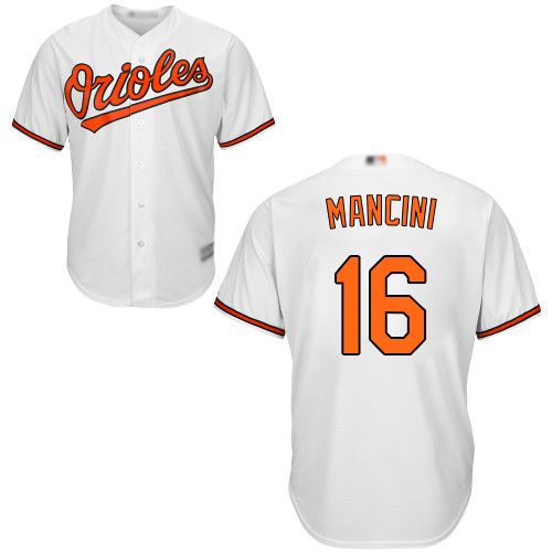 Orioles #16 Trey Mancini White Cool Base Stitched Youth MLB Jersey