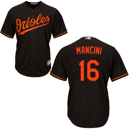 Orioles #16 Trey Mancini Black Cool Base Stitched Youth MLB Jersey