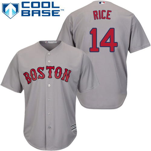 Red Sox #14 Jim Rice Grey Cool Base Stitched Youth MLB Jersey