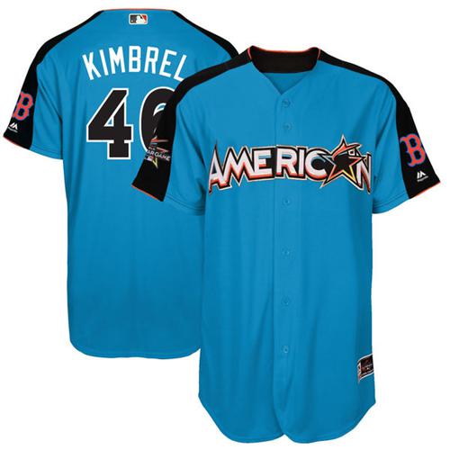 Red Sox #46 Craig Kimbrel Blue 2017 All-Star American League Stitched Youth MLB Jersey