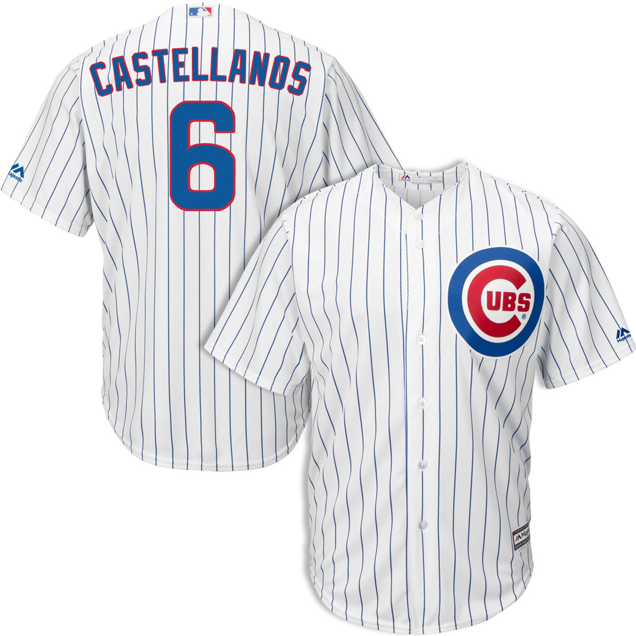 Cubs #6 Nicholas Castellanos White Home Stitched Youth MLB Jersey