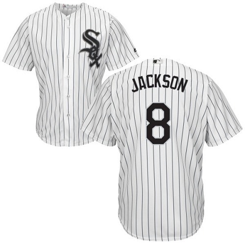 White Sox #8 Bo Jackson White(Black Strip) Home Cool Base Stitched Youth MLB Jersey