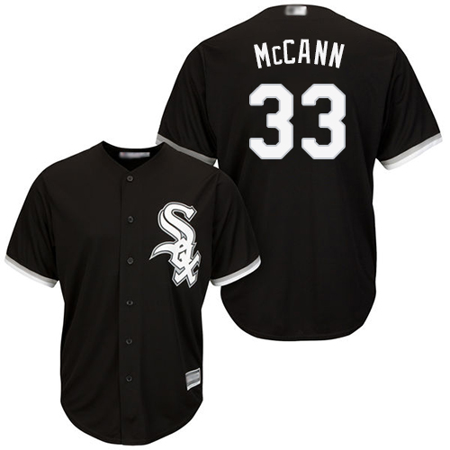 White Sox #33 James McCann Black Alternate Cool Base Stitched Youth MLB Jersey