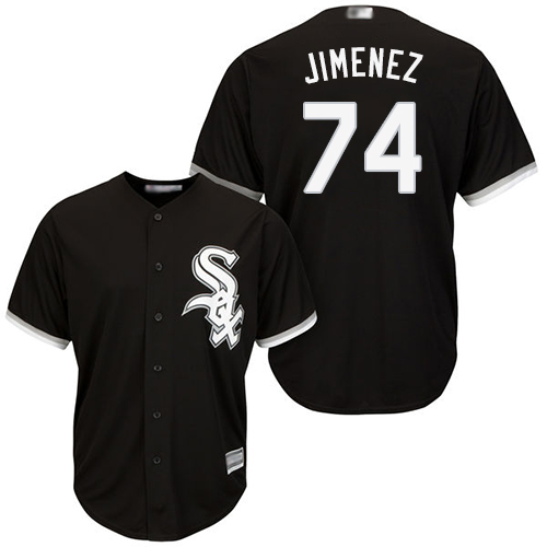 White Sox #74 Eloy Jimenez Black Cool Base Stitched Youth MLB Jersey