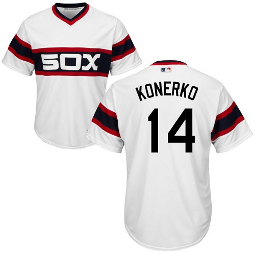 White Sox #14 Paul Konerko White Alternate Home Cool Base Stitched Youth MLB Jersey