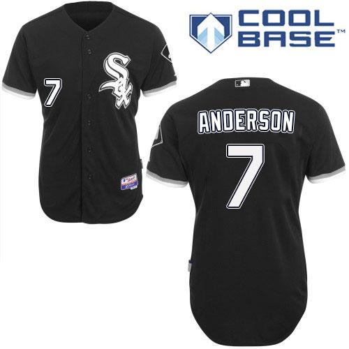 White Sox #7 Tim Anderson Black Alternate Cool Base Stitched Youth MLB Jersey