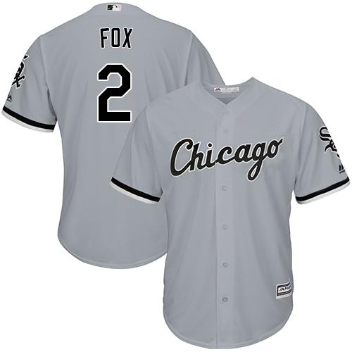 White Sox #2 Nellie Fox Grey Road Cool Base Stitched Youth MLB Jersey