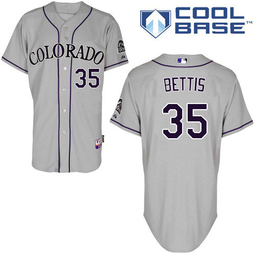 Rockies #35 Chad Bettis Grey Cool Base Stitched Youth MLB Jersey