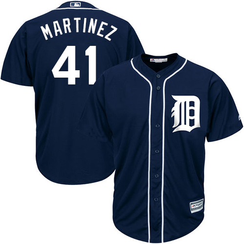 Tigers #41 Victor Martinez Navy Blue Cool Base Stitched Youth MLB Jersey