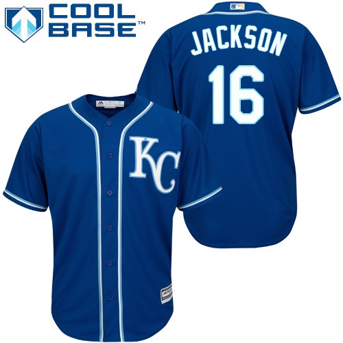 Royals #16 Bo Jackson Royal Blue Cool Base Stitched Youth MLB Jersey