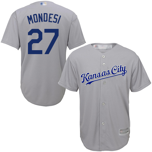 Royals #27 Raul Mondesi Grey Cool Base Stitched Youth MLB Jersey