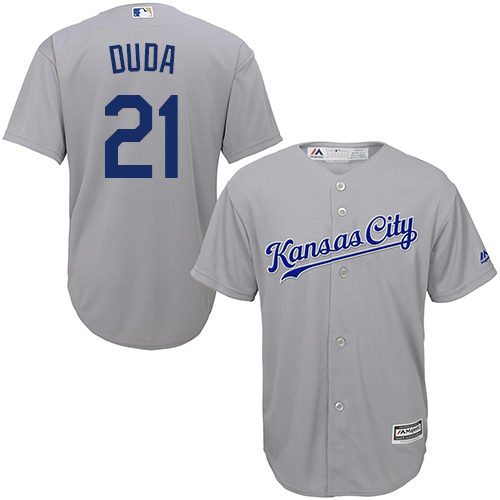 Royals #21 Lucas Duda Grey Cool Base Stitched Youth MLB Jersey