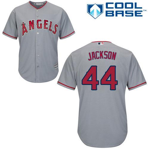 Angels #44 Reggie Jackson Grey Cool Base Stitched Youth MLB Jersey