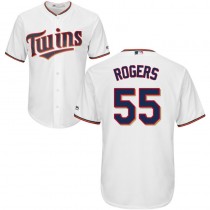 Twins #55 Taylor Rogers White Cool Base Stitched Youth MLB Jersey