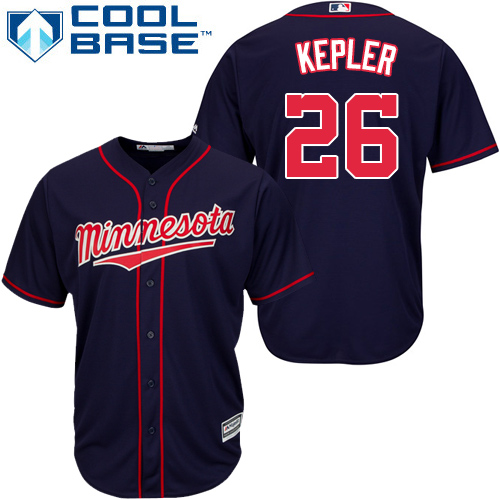 Twins #26 Max Kepler Navy blue Cool Base Stitched Youth MLB Jersey