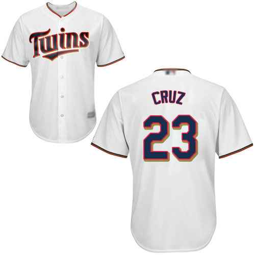 Twins #23 Nelson Cruz White Cool Base Stitched Youth MLB Jersey